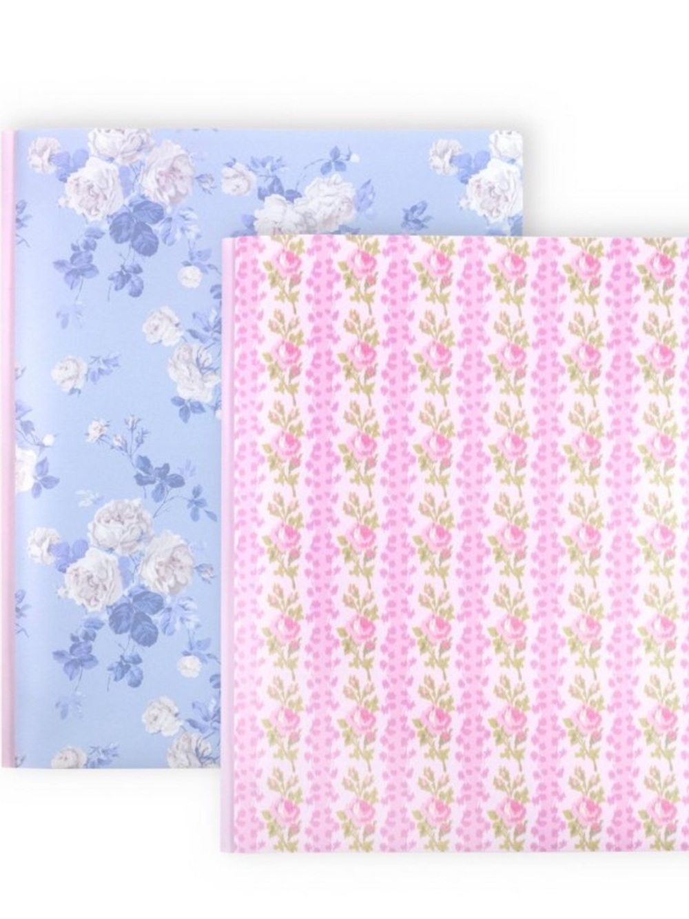 LoveShackFancy NWT Floral Blue Poly Folder set with Bow Ballpoint Pen - Picture 5 of 5